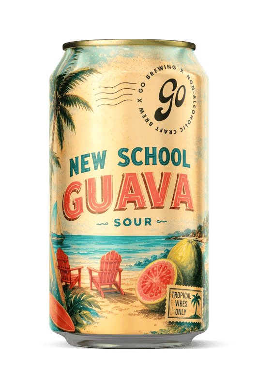 Go Brewing Packaged Beer 6-pack, 12 oz cans Beer of the month: New School Sour Guava