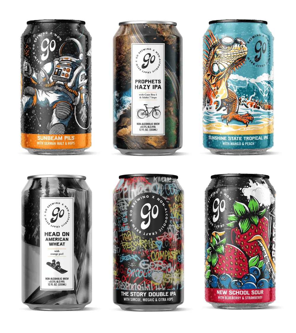 Go Brewing Packaged Beer Mixed 24-pack 12-oz cans Go Dry January Thrival Kit