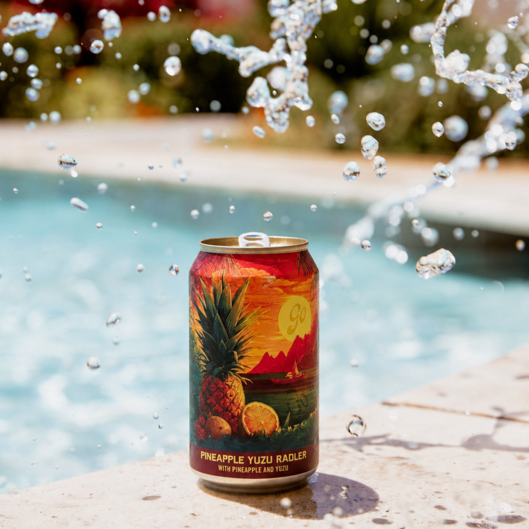 Mixed 6-Pack: Watermelon Wheat & Pineapple Yuzu Radler – Non-Alcoholic