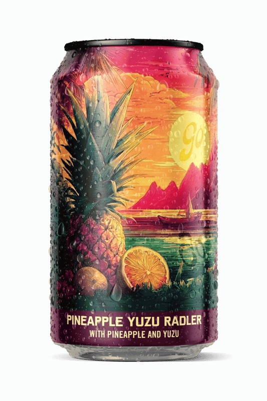 Go Brewing Packaged Beer 6-pack, 12 oz cans Pineapple Yuzu Radler