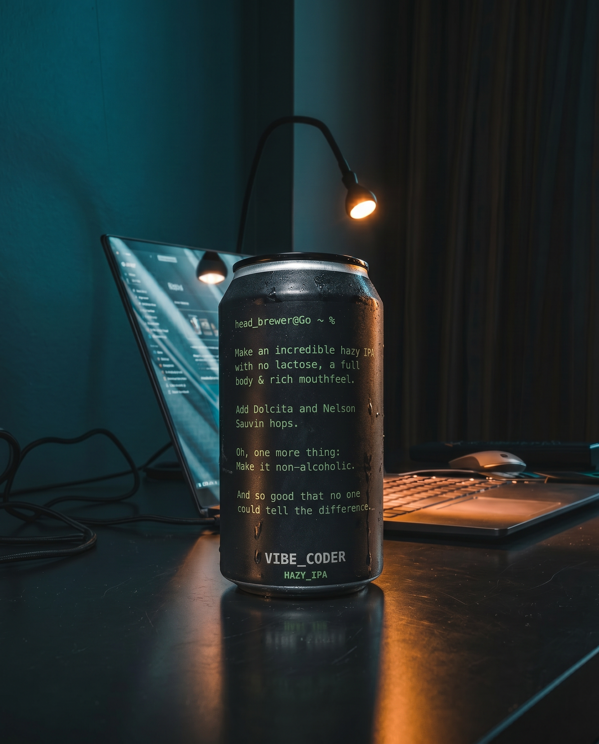 Vibe Coder Non-Lactose IPA – Non-Alcoholic Hazy IPA