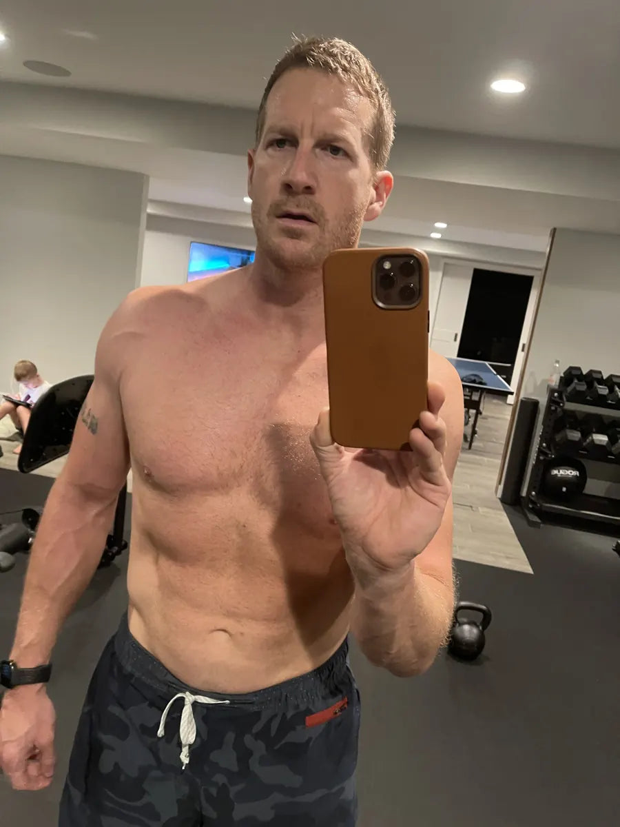 Joe Chura after finishing 75 Hard, front view