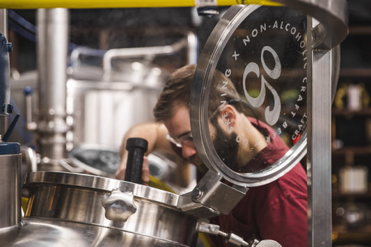 Go Brewing’s team at work—overseeing the craft brewing process to create high-quality non-alcoholic beer.