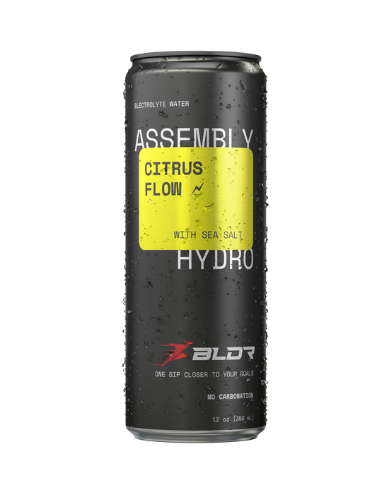 Go Bev Co Electrolyte Water 12-pack, 12 fl.oz Assembly Hydro BLDR Edition: Citrus Flow
