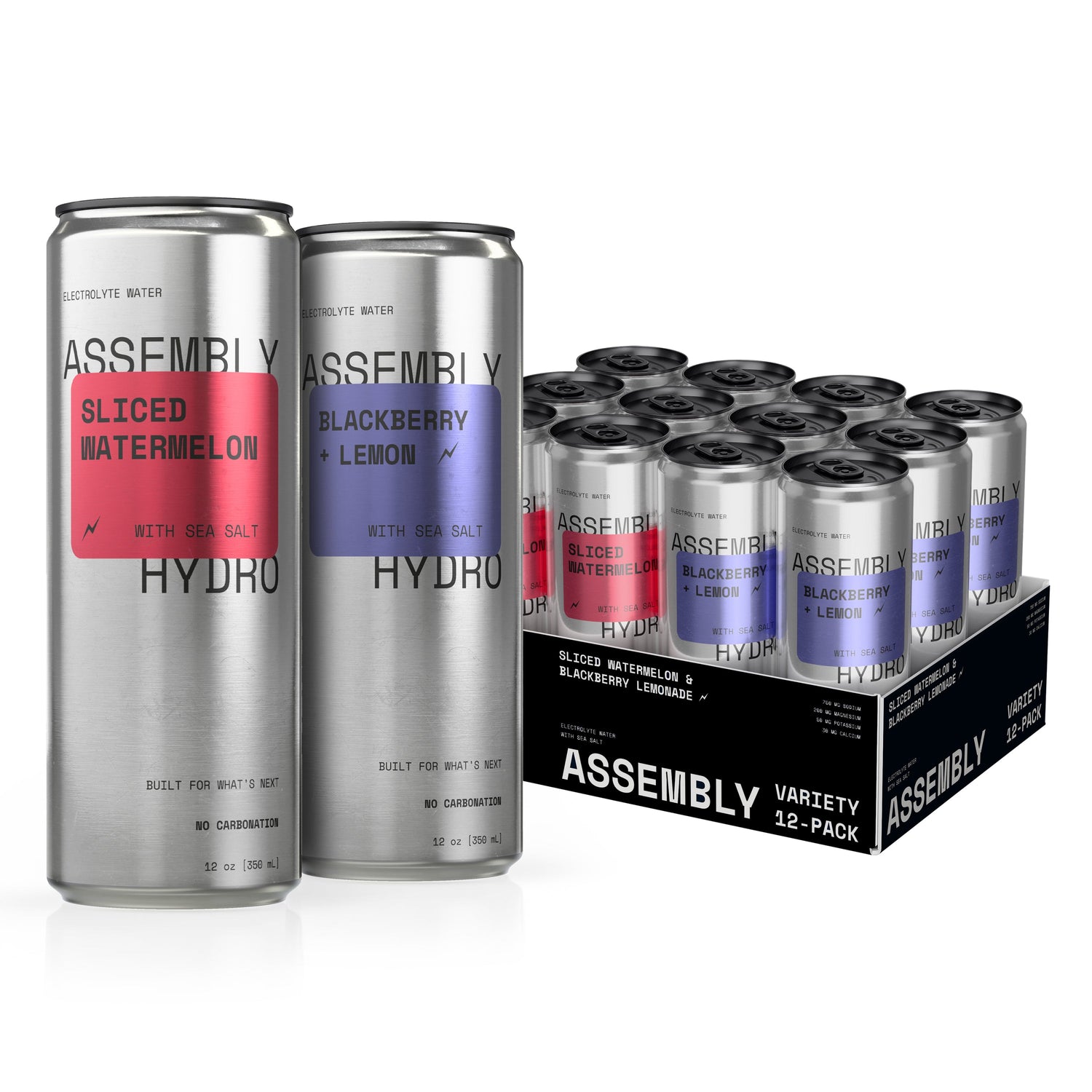 Assembly Hydro: Non-Carbonated Electrolyte Water