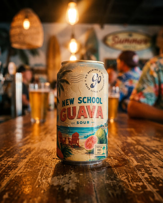 Go Brewing Packaged Beer 6-pack, 12 oz cans Beer of the month: New School Sour Guava