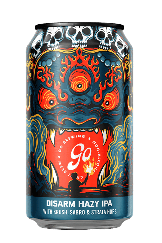 Go Brewing Packaged Beer 6-pack, 12 oz cans Disarm Hazy IPA