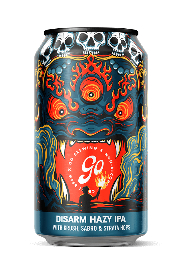 Go Brewing Packaged Beer 6-pack, 12 oz cans Disarm Hazy IPA