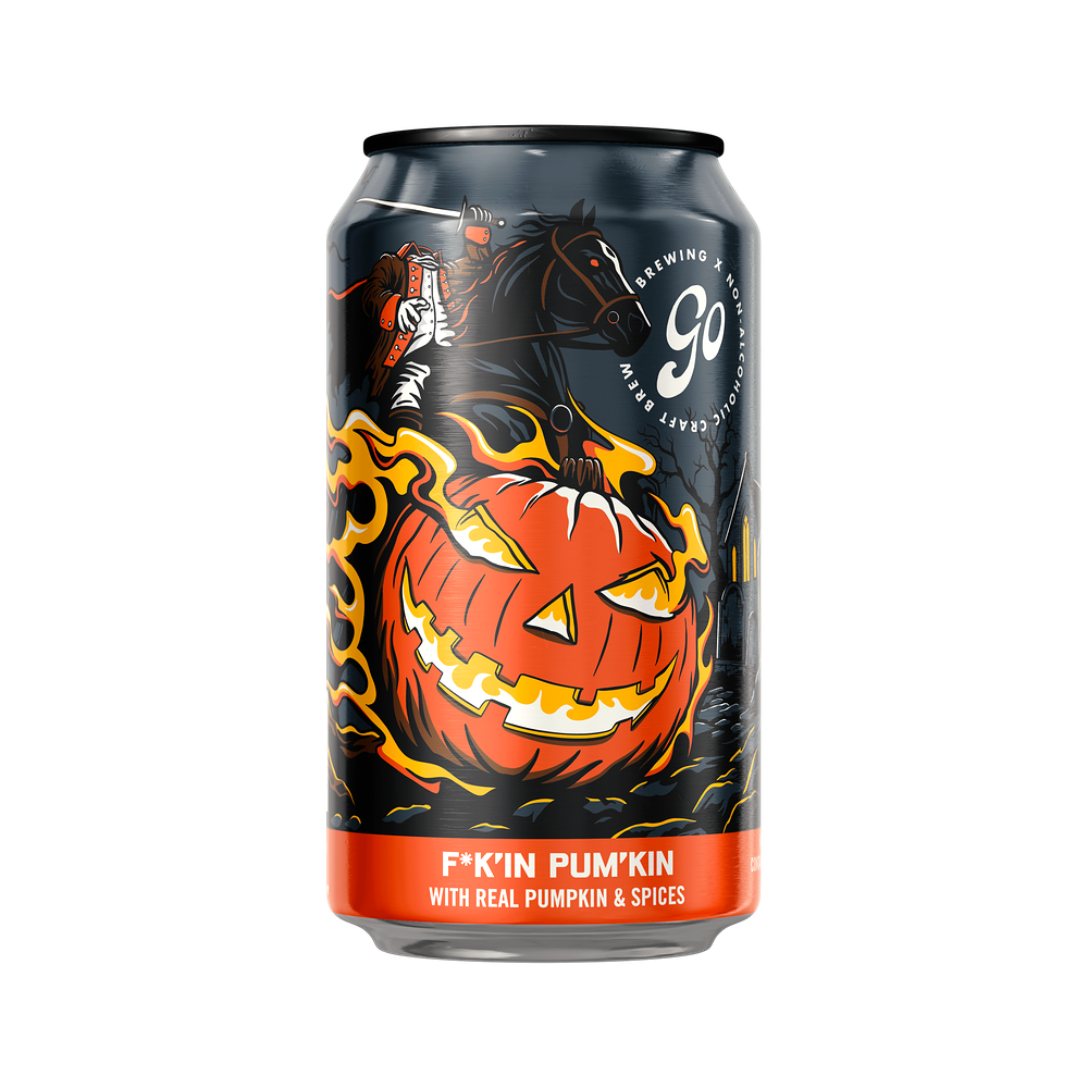 F*k'in Pum'kin Ale — non-alcoholic pumpkin ale, 6-pack