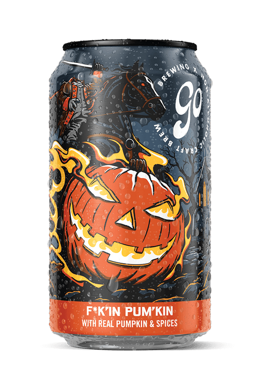 Go Brewing Packaged Beer 6-pack, 12oz cans F*k'in Pum'kin