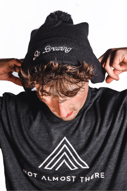 Universal Marketing Merch Go Brewing Pom Pom Beanie