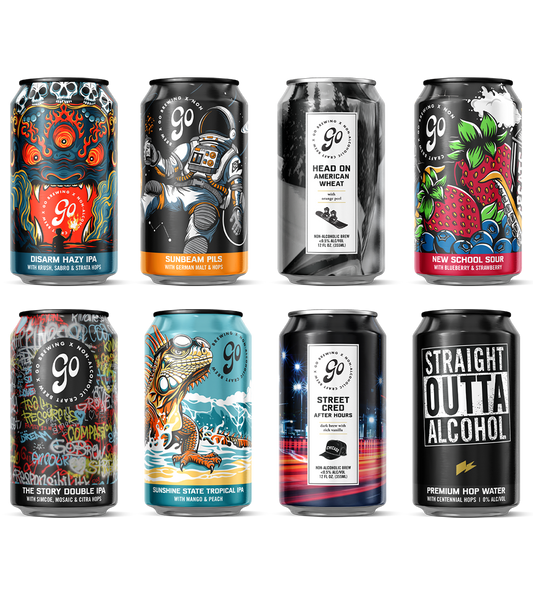Go Brewing Packaged Beer Mixed 24-pack 12-oz cans Go January Challenge Kit
