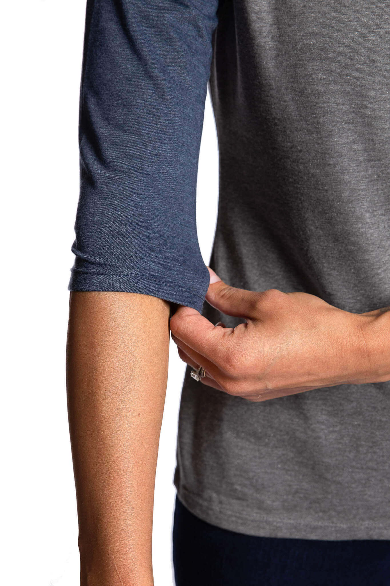 District Merch Go Lettermark Women's 3/4 T-Shirt