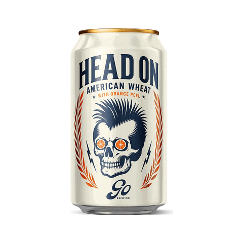 Go Brewing Packaged Beer 6-pack 12 oz cans Head On Wheat
