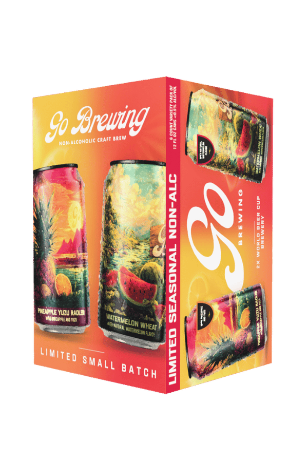 Mixed 6-Pack: Watermelon Wheat & Pineapple Yuzu Radler – Non-Alcoholic