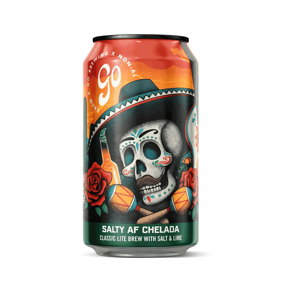 Salty Lime AF Chelada – Non-Alcoholic Chelada Lager