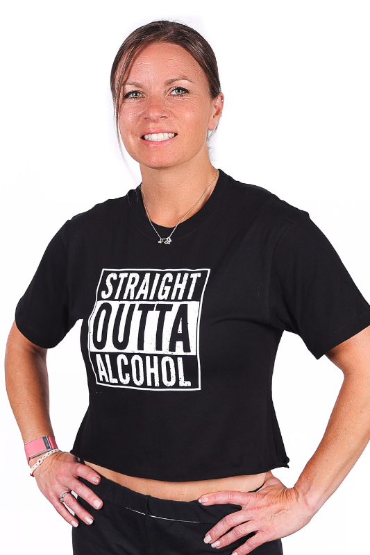 District Merch Straight Outta Alcohol Cropped T-Shirt