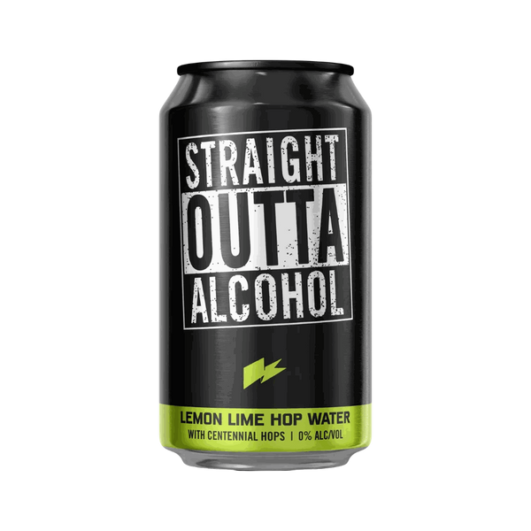 Straight Outta Alcohol Hop Water Lemon Lime – Zero Alcohol (0.0%)