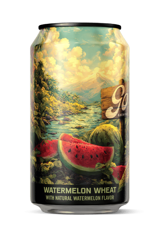 Go Brewing Packaged Beer 6-pack, 12 oz cans Watermelon Wheat Pale